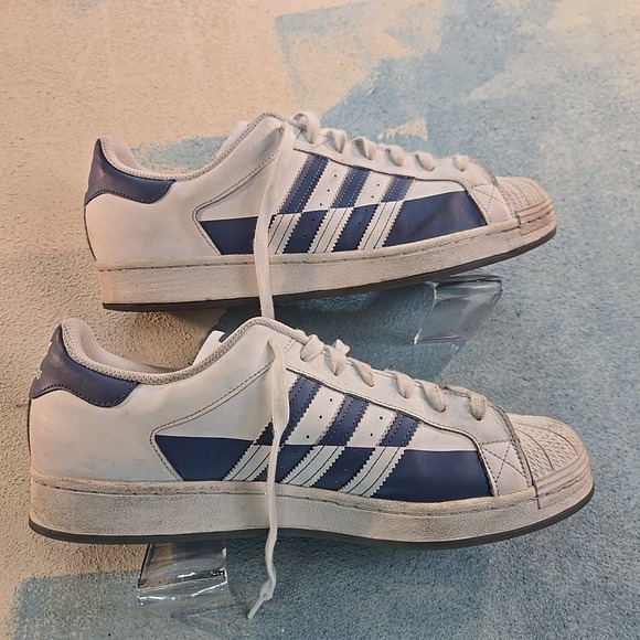 adidas Other - Adidas Superstar Ltd Ed Split Cloud Wht Crew Blue FX5532 Men 13 Shell Toes Shoes